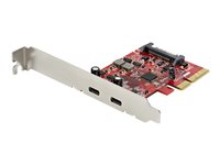 StarTech.com 2-port 10Gbps USB C PCIe Card Adapter - USB 3.1 Gen 2 Type-C PCI Express Expansion Add-On Card - Windows, macOS, Linux (PEXUSB312C3) - adaptador USB - PCIe 3.0 x4 - USB-C 3.1 Gen 2 x 2