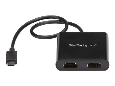  STARTECH.COM  2-Port Multi Monitor Adapter, USB-C to 2x HDMI Video Splitter, USB Type-C DP Alt Mode to HDMI MST Hub, Dual 4K 30Hz or 1080p 60Hz, CompatMSTCDP122HD