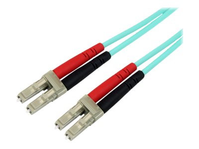 STARTECH.COM  2m Fiber Optic Cable - 10 Gb Aqua - Multimode Duplex 50/125 - LSZH - LC/LC - OM3 - LC to LC Fiber Patch Cable - cable de interconexión - 2 m - aguaA50FBLCLC2