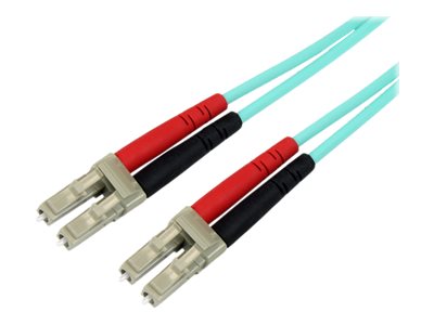  STARTECH.COM  2m Fiber Optic Cable - 10 Gb Aqua - Multimode Duplex 50/125 - LSZH - LC/LC - OM3 - LC to LC Fiber Patch Cable - cable de interconexión -A50FBLCLC2