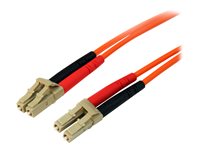 StarTech.com 2m Fiber Optic Cable - Multimode Duplex 50/125 - LSZH - LC/LC - OM2 - LC to LC Fiber Patch Cable (50FIBLCLC2) - cable de red - 2 m