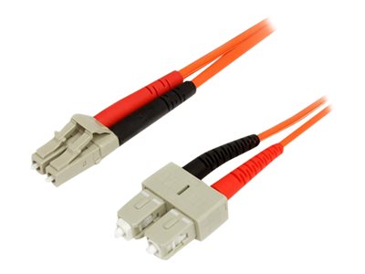  STARTECH.COM  2m Fiber Optic Cable - Multimode Duplex 62.5/125 - LSZH - LC/SC - OM1 - LC to SC Fiber Patch Cable (FIBLCSC2) - cable de red - 2 mFIBLCSC2
