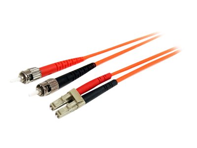  STARTECH.COM  2m Fiber Optic Cable - Multimode Duplex 62.5/125 - LSZH - LC/ST - OM1 - LC to ST Fiber Patch Cable (FIBLCST2) - cable de red - 2 mFIBLCST2
