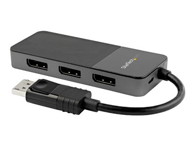  STARTECH.COM  3-Port Multi Monitor Adapter, DisplayPort 1.4 to 3x 4K DP Video Splitter, Triple or Dual 4K, Laptop/Desktop DisplayPort MST Hub for MultiMST14DP123DP
