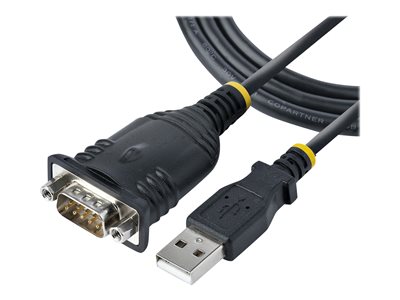  STARTECH.COM  3ft (1m) USB to Serial Cable, DB9 Male RS232 to USB Converter, USB to Serial Adapter for PLC/Printer/Scanner/Network Switches, USB to COM1P3FP-USB-SERIAL