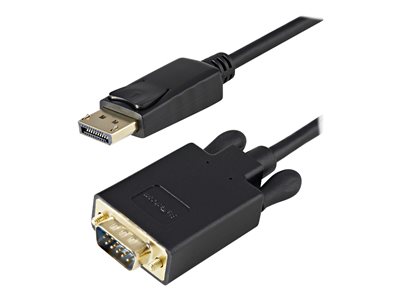  STARTECH.COM  3ft DisplayPort to VGA Adapter Cable - 1920x1200 - Active DisplayPort (DP) Computer or Laptop to VGA Monitor or TV Display (DP2VGAMM3B) -DP2VGAMM3B