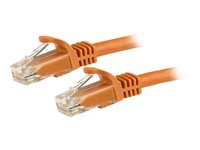 StarTech.com 3m CAT6 Ethernet Cable, 10 Gigabit Snagless RJ45 650MHz 100W PoE Patch Cord, CAT 6 10GbE UTP Network Cable w/Strain Relief, Orange, Fluke Tested/Wiring is UL Certified/TIA - Category 6 - 24AWG (N6PATC3MOR) - cable de interconexión - 3 m - naranja