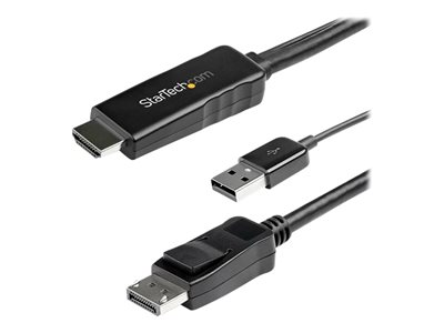  STARTECH.COM  3m HDMI to DisplayPort Adapter Cable with USB Power - 4K 30Hz Active HDMI to DP 1.2 Converter (HD2DPMM3M) - cable de vídeo - DisplayPortHD2DPMM3M