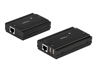  STARTECH.COM  4-Port USB 2.0 Extender Hub over Single CAT5e/CAT6 Ethernet Cable (RJ45) - 330ft (100m) - USB Extender Hub Adapter Kit - Metal Housing - Externally Powered - 480 Mbps - prolongador USB - USB 2.0USB2004EXT100
