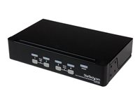StarTech.com 4-Port USB KVM Swith with OSD - TAA Compliant - 1U Rack Mountable VGA KVM Switch (SV431DUSBU) - conmutador KVM - 4 puertos
