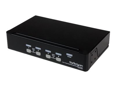  STARTECH.COM  4-Port USB KVM Swith with OSD - TAA Compliant - 1U Rack Mountable VGA KVM Switch (SV431DUSBU) - conmutador KVM - 4 puertosSV431DUSBU