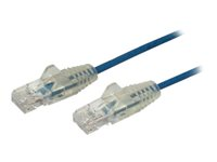 StarTech.com 50cm Slim LSZH CAT6 Ethernet Cable, 10 Gigabit Snagless RJ45 100W PoE Patch Cord, CAT 6 10GbE UTP Network Cable w/Strain Relief, Blue, Fluke Tested/ETL, Low Smoke Zero Halogen - Category 6 - 28AWG (N6PAT50CMBLS) - cable de interconexión - 50 cm - azul