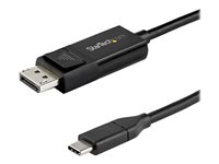 StarTech.com 6ft/2m USB C to DisplayPort 1.4 Cable 8K 60Hz/4K, Bidirectional DP to USB-C or USB-C to DP Reversible Video Adapter Cable, HBR3/HDR/DSC, USB Type C/Thunderbolt 3 Monitor Cable - 8K USB-C to DP Cable (CDP2DP142MBD) - cable DisplayPort - USB-C a DisplayPort - 2 m