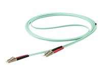 StarTech.com 7 m OM4 LC to LC Multimode Duplex Fiber Optic Patch Cable - Aqua - 50/125 - Fiber Optic Cable - 40/100Gb - LSZH (450FBLCLC7) - cable de interconexión - 7 m - agua