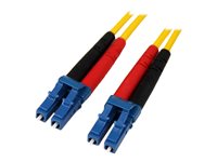 StarTech.com 7m Fiber Optic Cable - Single-Mode Duplex 9/125 - LSZH - LC/LC - OS1 - LC to LC Fiber Patch Cable (SMFIBLCLC7) - cable de interconexión - 7 m - amarillo