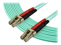 StarTech.com 7m OM3 LC to LC Multimode Duplex Fiber Optic Patch Cable - Aqua - 50/125 - LSZH Fiber Optic Cable - 10Gb (A50FBLCLC7) - cable de interconexión - 7 m - agua
