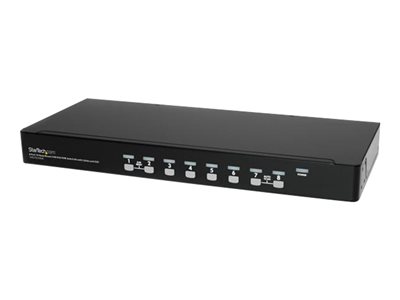  STARTECH.COM  8 Port 1U Rackmount USB KVM Switch Kit with OSD and Cables - Rack mount KVM - VGA KVM Switch - 8 Port KVM Switch (SV831DUSBUK) - conmutador KVM - 8 puertos - montaje en rackSV831DUSBUK