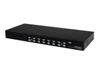 StarTech.com 8-Port USB KVM Swith with OSD - TAA Compliant - 1U Rack Mountable VGA KVM Switch (SV831DUSBU) - conmutador KVM - 8 puertos