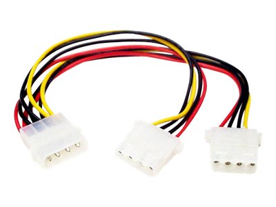  STARTECH.COM  Adaptador Cable Divisor de Alimentación LP4 en Y Molex 4 Pines - 2x Hembra LP4 - 1x Macho LP4 - Splitter - cable de alimentación - 4 pinePYO2L