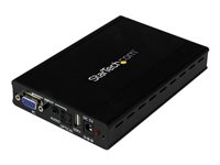StarTech.com Adaptador Conversor con Escalador de VGA y Audio a HDMI - PC a HDTV- HD15 - RCA -1920x1200 - 1080p - vídeo conversor - negro