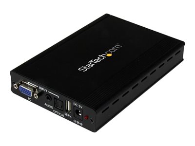  STARTECH.COM  Adaptador Conversor con Escalador de VGA y Audio a HDMI - PC a HDTV- HD15 - RCA -1920x1200 - 1080p - vídeo conversor - negroVGA2HDPRO2
