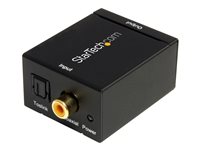 StarTech.com Adaptador Conversor de Audio Digital Coaxial SPDIF o Toslink Óptico a RCA Estéreo Analógico - convertidor de audio digital óptico/coxial