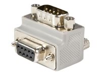 StarTech.com Adaptador Conversor de Cable DB9 Serie Acodado a la Derecha en Ángulo Tipo 1 Macho a Hembra - adaptador serie - DB-9 a DB-9