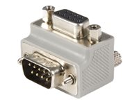 StarTech.com Adaptador Conversor de Cable DB9 Serie Acodado a la Derecha en Ángulo Tipo 2 Macho a Hembra - adaptador serie - DB-9 a DB-9