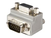 StarTech.com Adaptador Conversor de Cable VGA a VGA Acodado a la Derecha en Ángulo Tipo 1 Macho a Hembra - adaptador VGA
