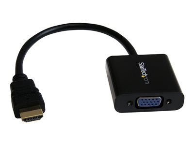  STARTECH.COM  Adaptador Conversor de Vídeo HDMI a VGA HD15 - Cable Convertidor - 1920x1200 - 1080p - adaptador de vídeo - HDMI / VGA - 24.5 cmHD2VGAE2