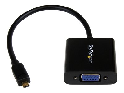  STARTECH.COM  Adaptador Conversor de Vídeo Micro HDMI® a VGA - 1920x1200 - Cable Convertidor Activo - Hembra VGA HD15 - Macho Micro HDMI - vídeo converMCHD2VGAE2