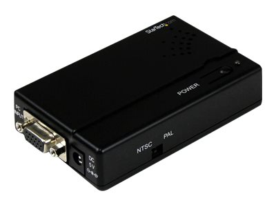  STARTECH.COM  Adaptador Conversor de Vídeo VGA HD15 a Vídeo Compuesto RCA o S-Video - Composite - Convertidor PC a TV - 1600x1200 - vídeo conversor - nVGA2VID