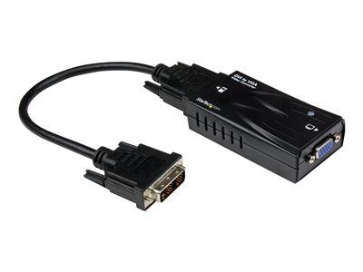  STARTECH.COM  Adaptador Conversor de Vídeo DVI a VGA - Convertidor DVI-D a VGA - Cable - Macho DVI-D - Hembra HD15 - Hasta 1920x1200 - vídeo conversor - negroDVI2VGACON