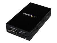 StarTech.com Adaptador Conversor Escalador de S-Video - Video Compuesto y por Componentes  RCA a VGA- HD15 -Mini-DIN - 1280x1024 -1080i - vídeo conversor - 48 MB - negro