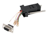 StarTech.com Adaptador Conversor Modular DB9 Serie a RJ45 Hembra a Hembra - adaptador serie - DB-9 a RJ-45