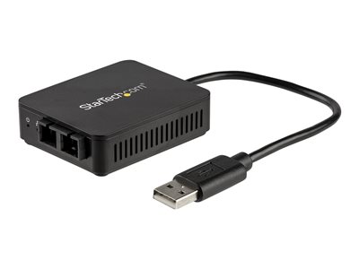  STARTECH.COM  Adaptador Conversor USB 2.0 a Fibra Óptica 100BaseFX-SC Multimodo 2km Transceiver USB - adaptador de red - USB 2.0 - 100Base-FX/100Base-SUS100A20FXSC