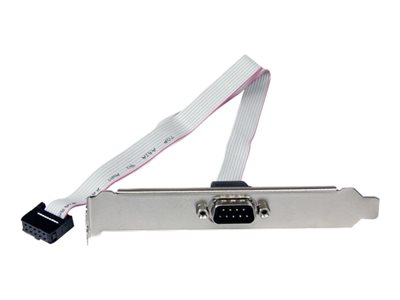  STARTECH.COM  Adaptador de 40cm de Header Bracket Serie RS232 a IDC 10 Pines para Placa Base - Cabezal Serial - 1x DB9 Macho - 1x IDC Hembra - panel serie - DB-9 a 10 PIN IDC - 41 cmPLATE9M16