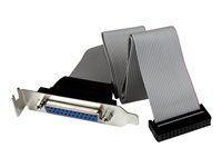 StarTech.com Adaptador de 40cm Header Cabezal Bracket Perfil Bajo Low Profile Paralelo DB25 a IDC26 Pines Placa Base - 1x DB25 Hembra - panel paralelo - DB-25 a 26 PIN IDC - 40.64 cm