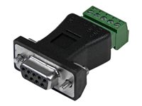 StarTech.com Adaptador de Bloque de Terminales con 2 Puertos Serie DB9 RS422 RS485 - adaptador serie - bloque de terminales de 5 clavijas a DB-9