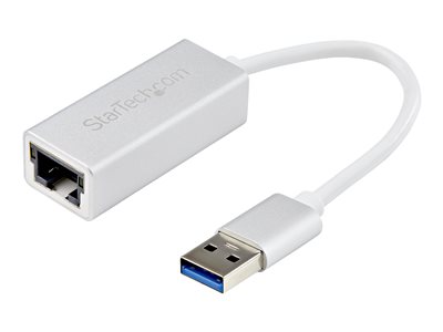  STARTECH.COM  Adaptador de Red Ethernet Gigabit Externo USB 3.0 - Plateado - Ideal para MacBook, Chromebook o Tablet - adaptador de red - USB 3.0 - Gigabit Ethernet x 1USB31000SA