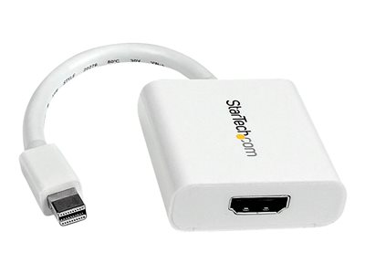  STARTECH.COM  Adaptador de Vídeo Mini DisplayPort a HDMI - Cable Conversor - Hembra HDMI - Macho Mini DP - 1920x1200 - Pasivo - Blanco - adaptador de vMDP2HDW