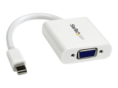  STARTECH.COM  Adaptador de Vídeo Mini DisplayPort a VGA - Cable Conversor - Hembra VGA HD15 - Macho Mini DP - 1920x1200 - Activo - Blanco (MDP2VGAW) -MDP2VGAW