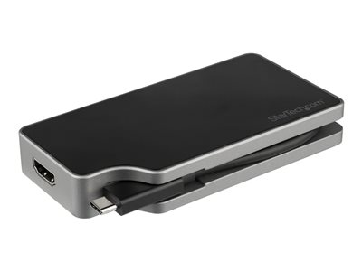  STARTECH.COM  Adaptador de Vídeo Multipuertos USB C - 4 en 1 - con PD de 95W - Conversor  USB Tipo C - Gris Espacial - Aluminio - 4K 60Hz - adaptador dCDPVDHMDPDP