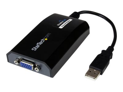  STARTECH.COM  Adaptador de Vídeo Externo USB a VGA - Tarjeta Gráfica Externa Cable para Mac y PC - 1920x1200 - Hembra HD15 - Macho USB A - adaptador de vídeo externo - DisplayLink DL-195 - 16 MB - negroUSB2VGAPRO2