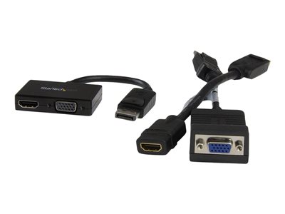  STARTECH.COM  Adaptador DP de Audio/Vídeo para Viajes - Conversor DisplayPort a HDMI o VGA compatible con Thunderbolt - 1920x1200 - vídeo conversor - nDP2HDVGA