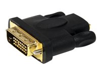 StarTech.com Adaptador HDMI a DVI - DVI-D Macho - HDMI Hembra - Conversor de Vídeo - Negro - adaptador de vídeo