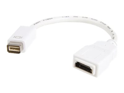 STARTECH.COM  Adaptador  HDMI a Mini DVI - Hembra HDMI -Conector Macho Mini DVI- Para Macbook y iMac - Blanco - adaptador de vídeo - HDMI/DVI - 20 cmMDVIHDMIMF