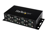StarTech.com Adaptador Hub Concentrador USB a 8 Puertos Serie RS232 Industrial Montaje en Pared Riel DIN - 8x DB9 Macho - 1x USB B Hembra - adaptador serie - USB 2.0 - RS-232 x 8