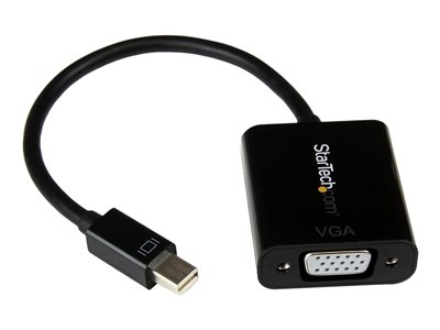  STARTECH.COM  Adaptador Mini DisplayPort a VGA - Convertidor Activo de Mini DP a VGA Vídeo 1080p con Certificación VESA - mDP 1.2 o Thunderbolt 1/2 MacMDP2VGA2