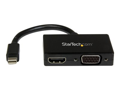  STARTECH.COM  Adaptador Mini DP de Audio/Vídeo para Viajes - Conversor Mini DisplayPort a HDMI o VGA compatible con Thunderbolt - 1920x1200 (MDP2HDVGA)MDP2HDVGA